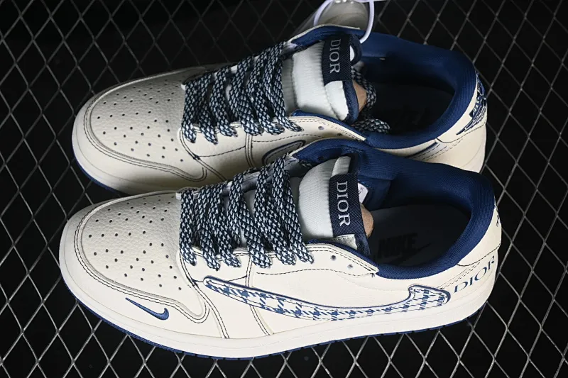 All categories Air Jordan Jordan series basketball shoes Air Jordan 1 Low high-end customized low-top sneakers Air Jordan 1 Low AJ1 Joe 1 Dior joint high-end customized low-top retro basketball shoes LD2028-072